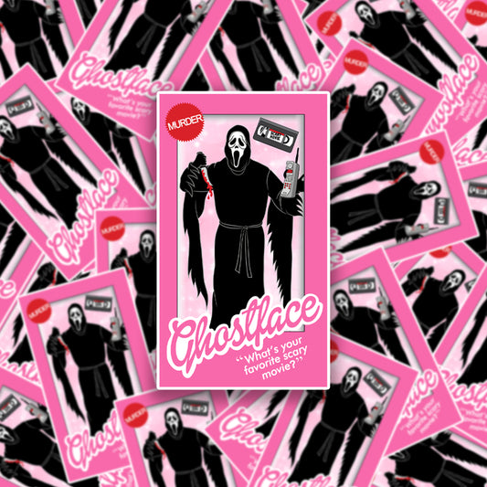 Barbie Ghostface Sticker