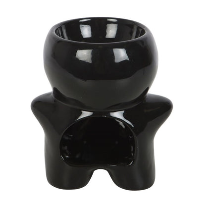 Black Gingerdead Man Oil Burner and Wax Warmer