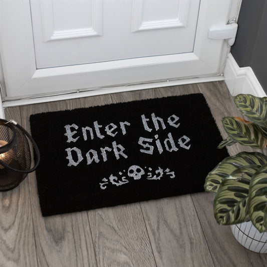 Black Enter the Darkside Doormat
