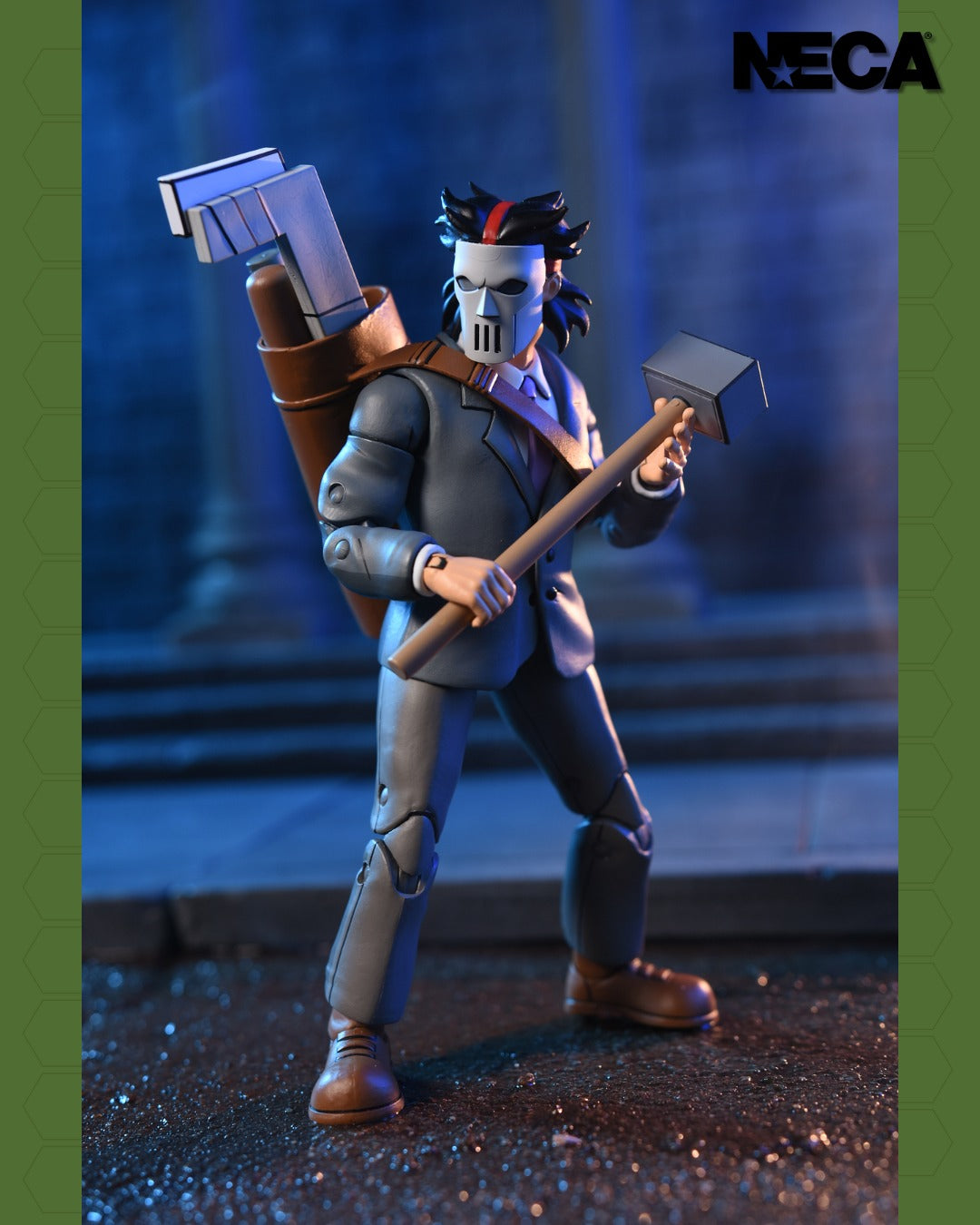 NECA Teenage Mutant Ninja Turtles Cartoon Business Suit Casey / Split Foot Soldier 2