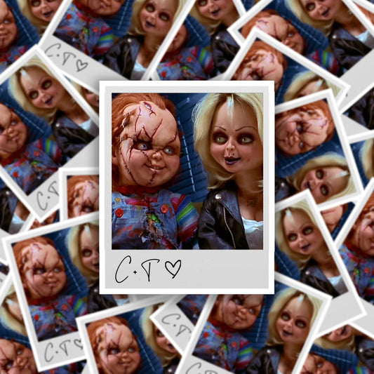 Polaroid Sticker - Chucky & Tiffany