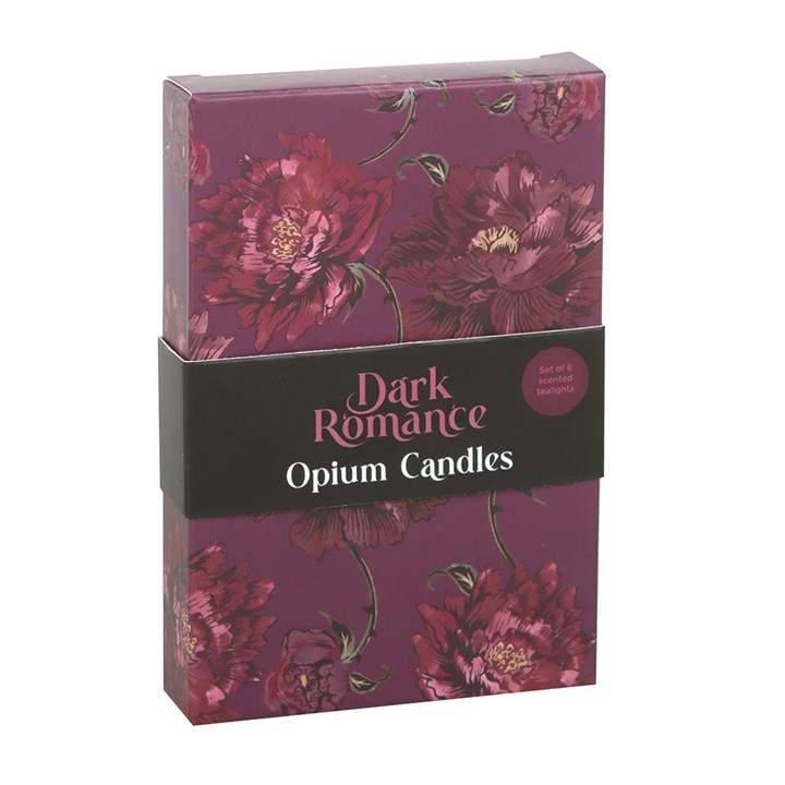 Set of 6 Dark Romance Opium Tealight Candles