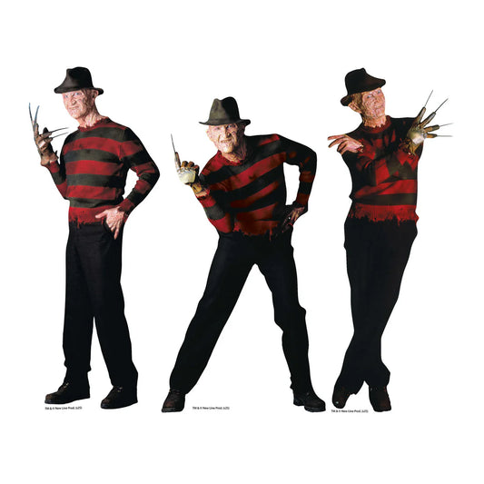 Freddy Kreuger A Nightmare On Elm Street Shelf Top Pack Cardboard Cutouts