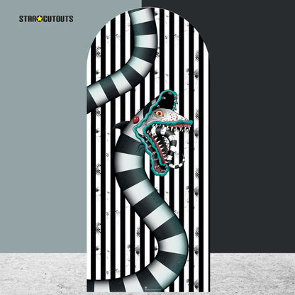 Beetlejuice 1988 Sandworm White Backdrop Cardboard Cut Out