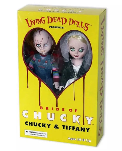 Mezco Living Dead Dolls Chucky & Tiffany Bride Of Chucky Deluxe Box Set