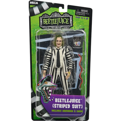B/W Striped Beetlejuice In Blister Neca