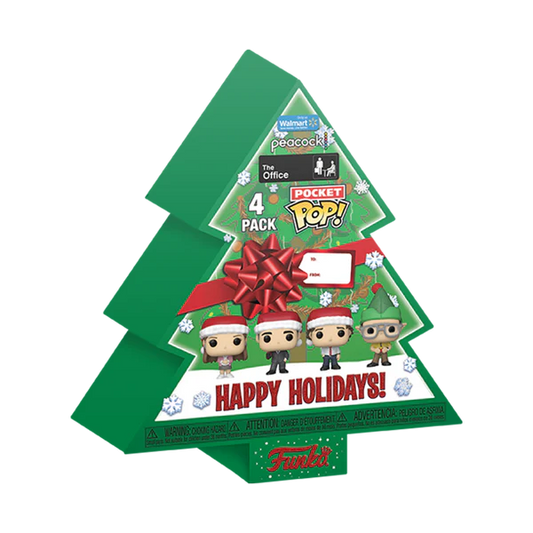 The Office Christmas Tree Holiday Box Funko Pocket POP! 4-Pack