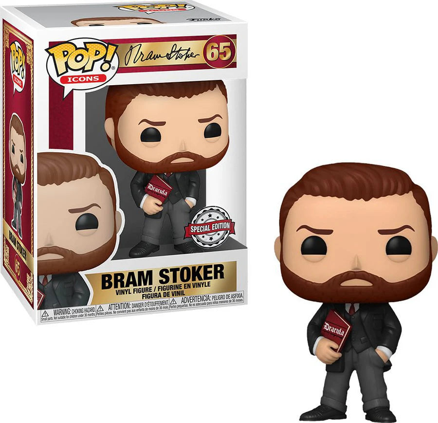 Icons: Bram Stoker w/ Book Funko Pop! Vinyl