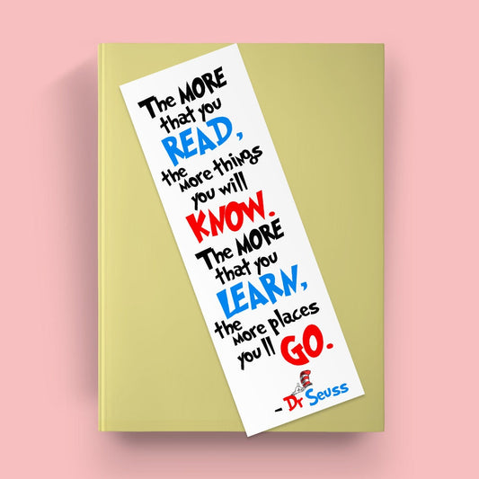 Dr Seuss Quote Bookmark