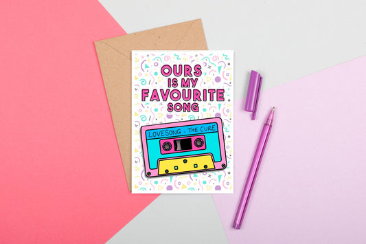 Our Song Customisable A6 Greeting Card