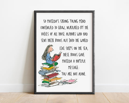 Matilda Quote Art Print