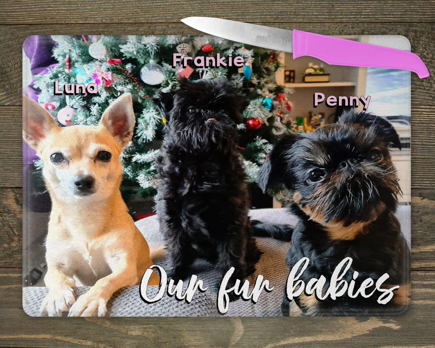 Customisable Glass Chopping Board - Your picture or Text