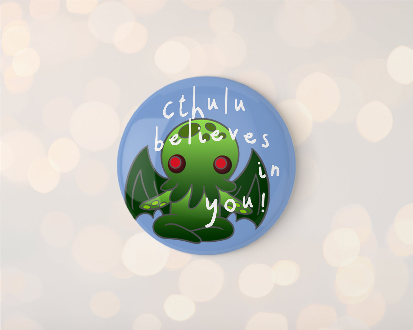 Cthulu Believes 32mm Badge