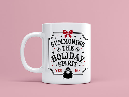 Summoning Spirits Christmas Ceramic Mug