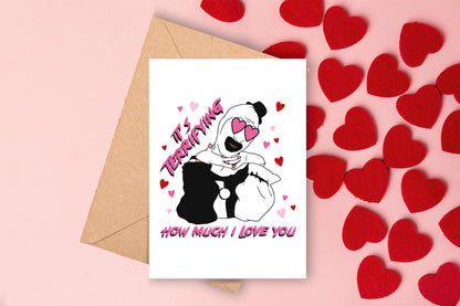 Terrifier Art the Clown Valentines Card