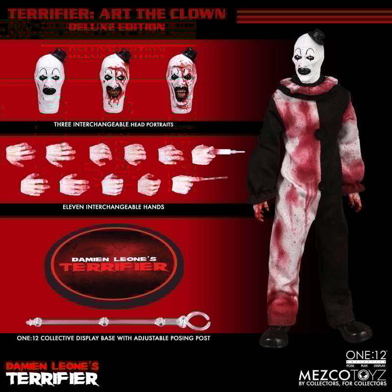Mezco one : 12 Terrifier: Art the Clown - Deluxe Edition