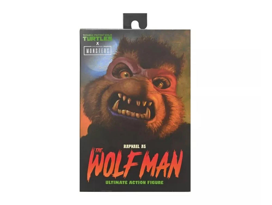 NECA Universal Monsters x Teenage Mutant Ninja Turtles Ultimate Raphael As Wolfman 7" Action Figure