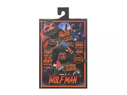 NECA Universal Monsters x Teenage Mutant Ninja Turtles Ultimate Raphael As Wolfman 7" Action Figure