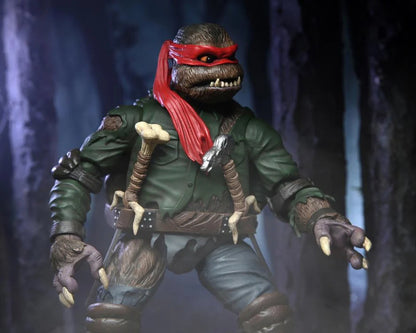 NECA Universal Monsters x Teenage Mutant Ninja Turtles Ultimate Raphael As Wolfman 7" Action Figure
