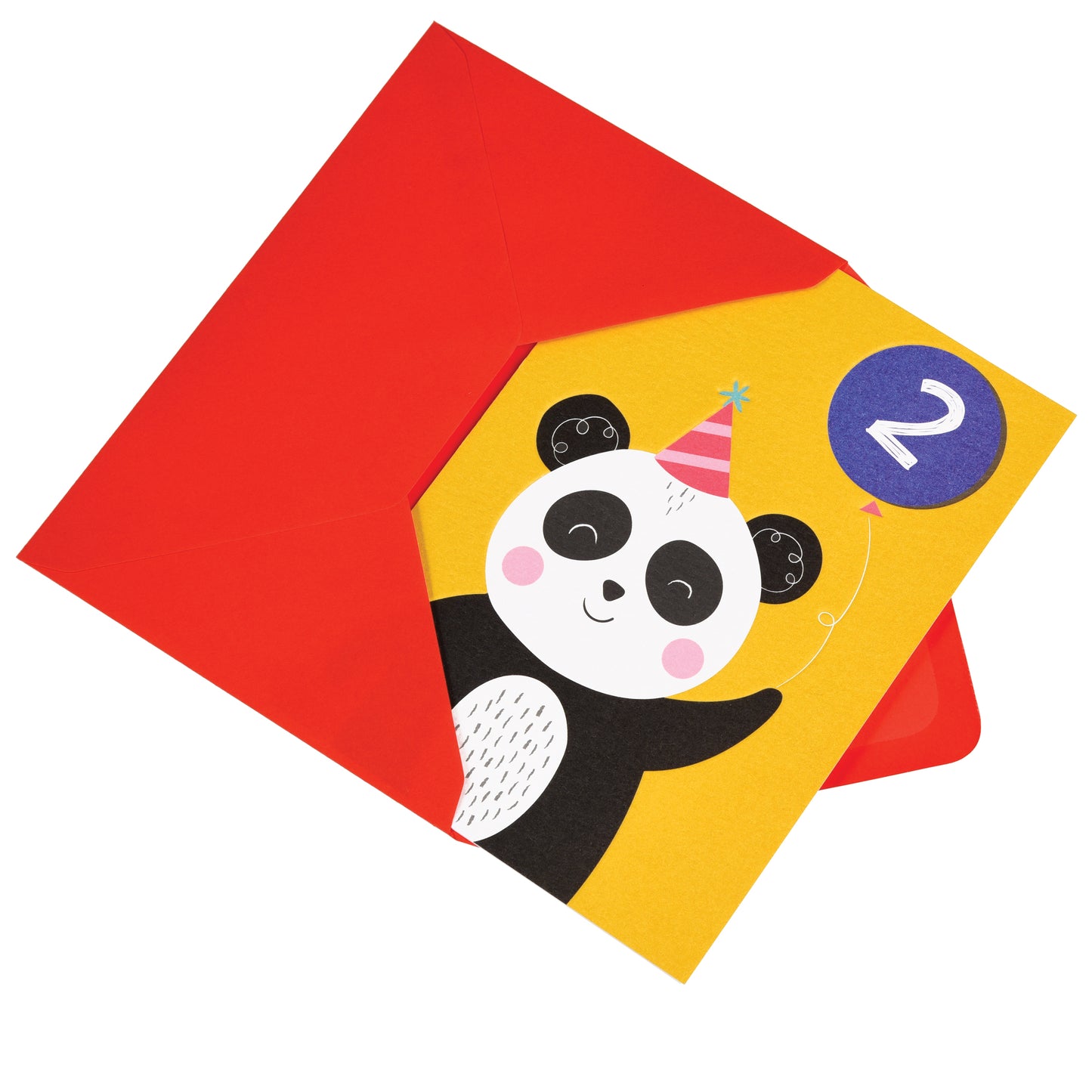 Panda 2nd Birthday Card