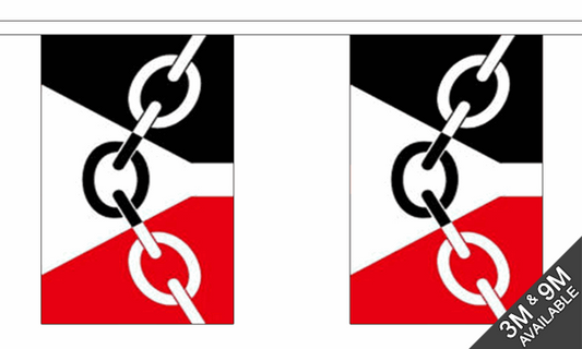 Black Country Small Bunting (3m 10 flags)