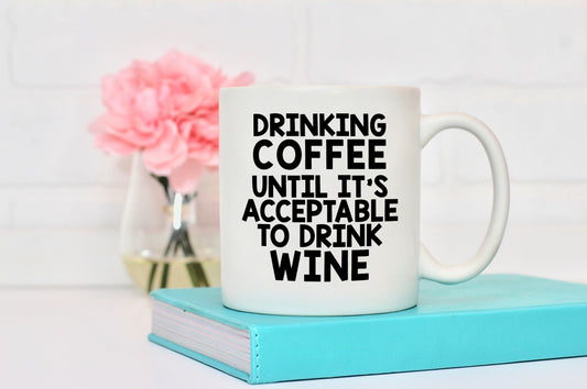 Drinking Coffee 11oz Ceramic Mug