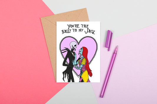 You're the Jack to my Sally Valentine's Day Card