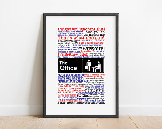 American Workplace Office Quote Art Print