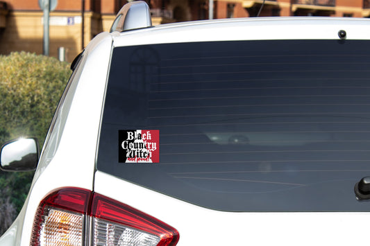 Black Country Witch Vinyl Sticker Bumper Car