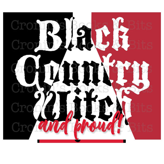 Black Country Witch Vinyl Sticker Bumper Car