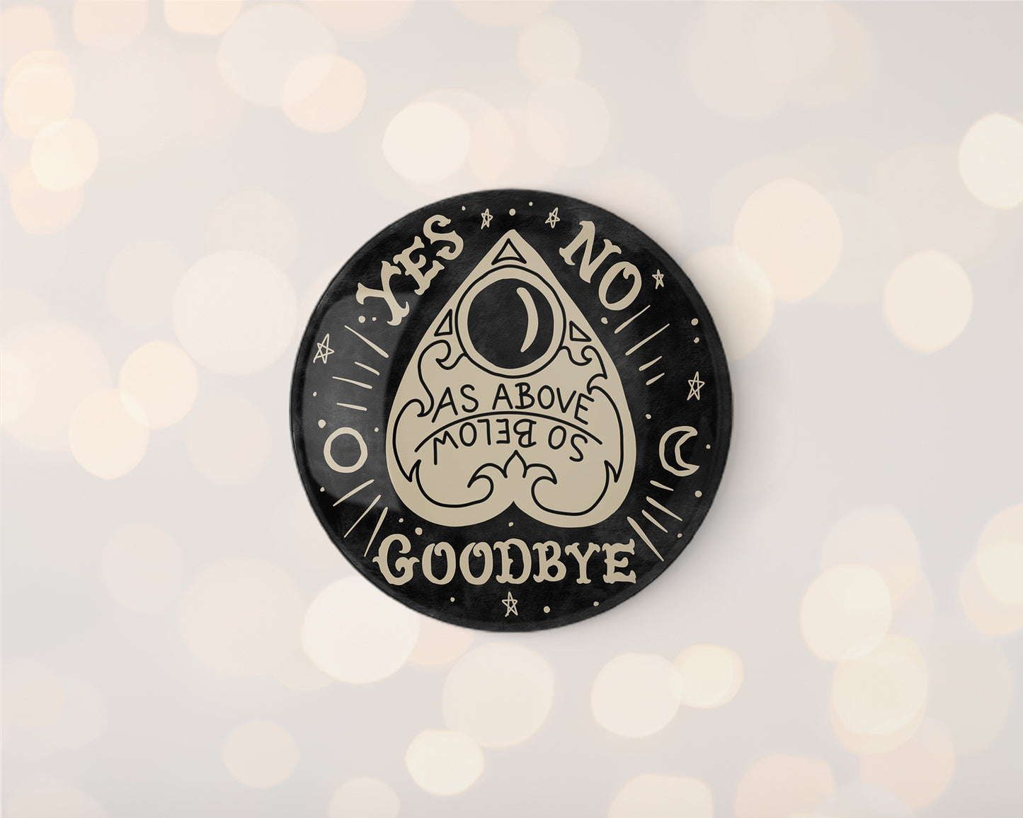 Ouija Design 32mm Badge